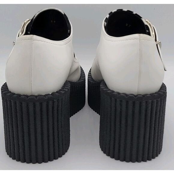 Stella McCartney White Zebra Print Mules Platform Size 37 - Picture 3 of 15